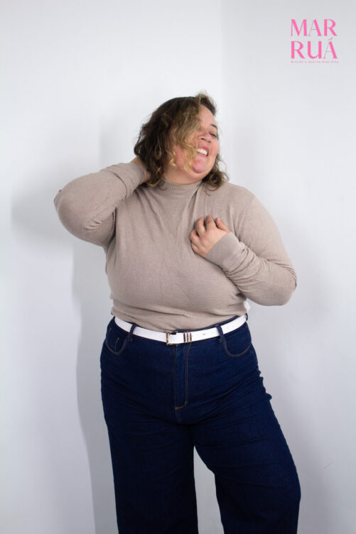 Cacharrel Bege Areia Plus Size | G - Imagem 3