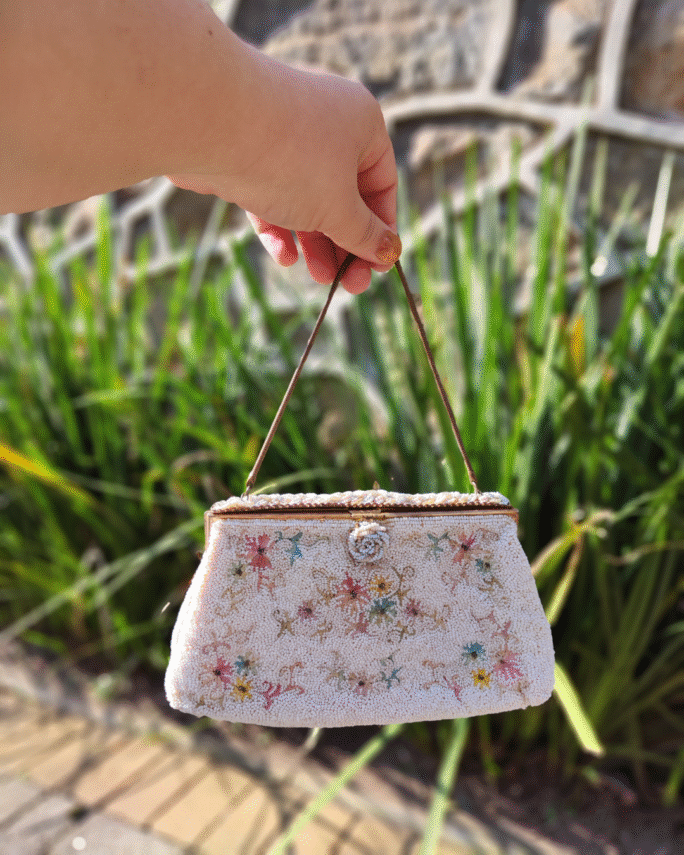 Bolsa Toilette Francesa Vintage Micro Miçangas