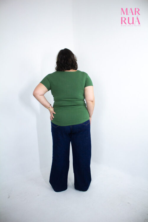 Blusa Transpassada Verde | GG - Imagem 5