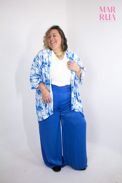 Calça Azul Acetinada | G2 - Imagem 4