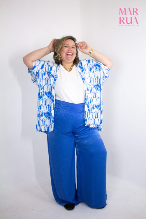 Calça Azul Acetinada | G2 - Imagem 5