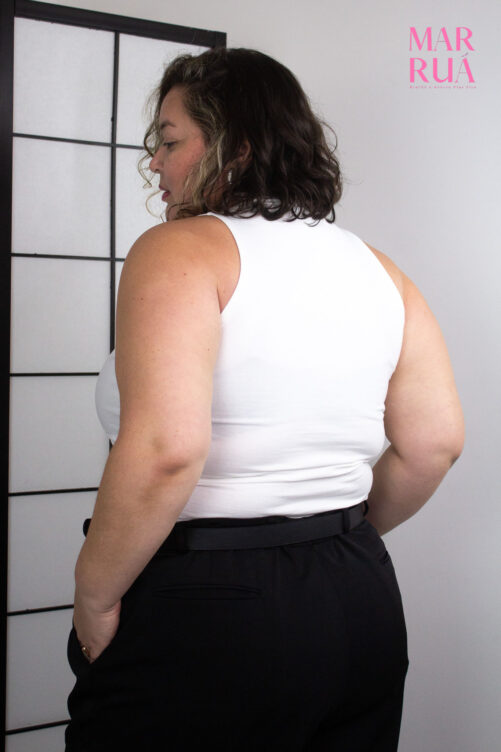 Regata Branca| M (Plus Size) - Imagem 5