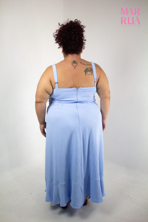 Vestido Azul Claro Fenda | G5 - Imagem 3