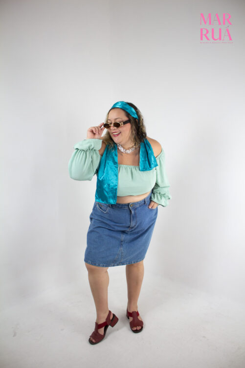 Cropped Verde Ombro a ombro | GG - Imagem 3