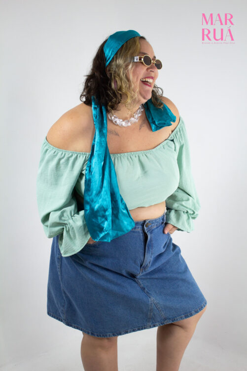 Cropped Verde Ombro a ombro | GG