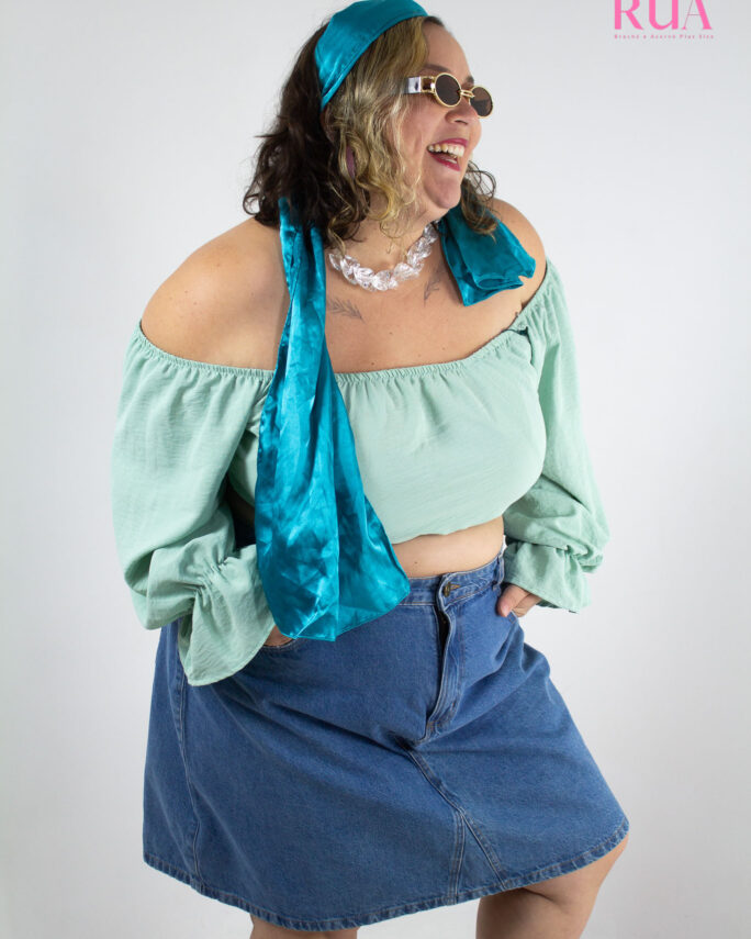Cropped Verde Ombro a ombro | GG