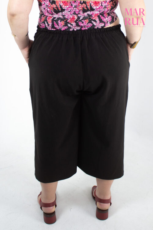 Calça Pantacourt Preta | XL - Imagem 4