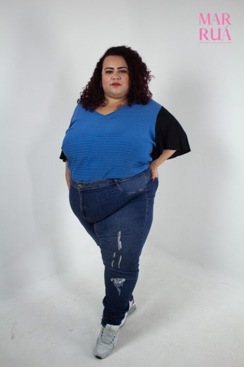Blusa Azul e Preta | G5 - Imagem 3