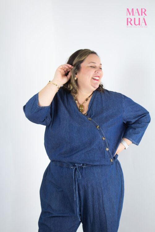 Macacão Jeans Escuro | G2 - Imagem 3