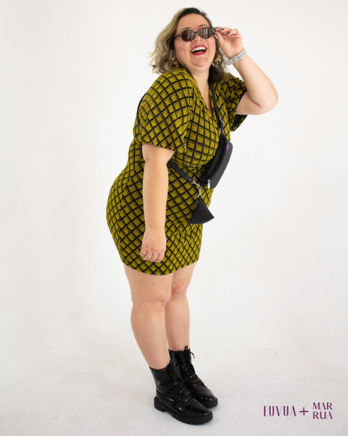 Vestido Dourado/Preto | G2
