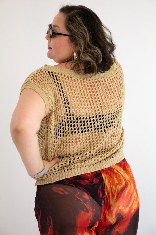 Blusa Dourada Crochê | 50 - Imagem 5