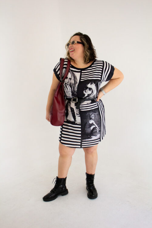 Vestido Preto e Branco | 52-54