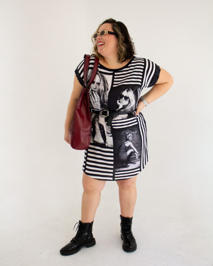 Vestido Preto e Branco | 52-54