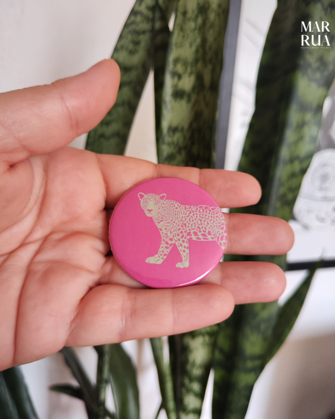 Botton Onça Rosa | Redondo