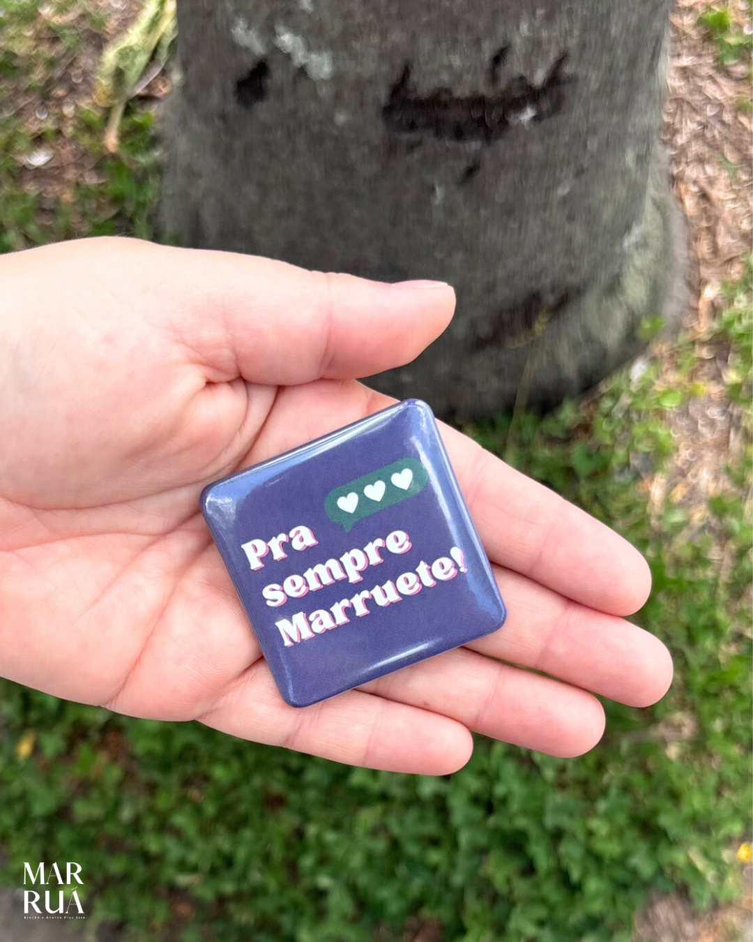 Botton Roxo Marruete | Quadrado