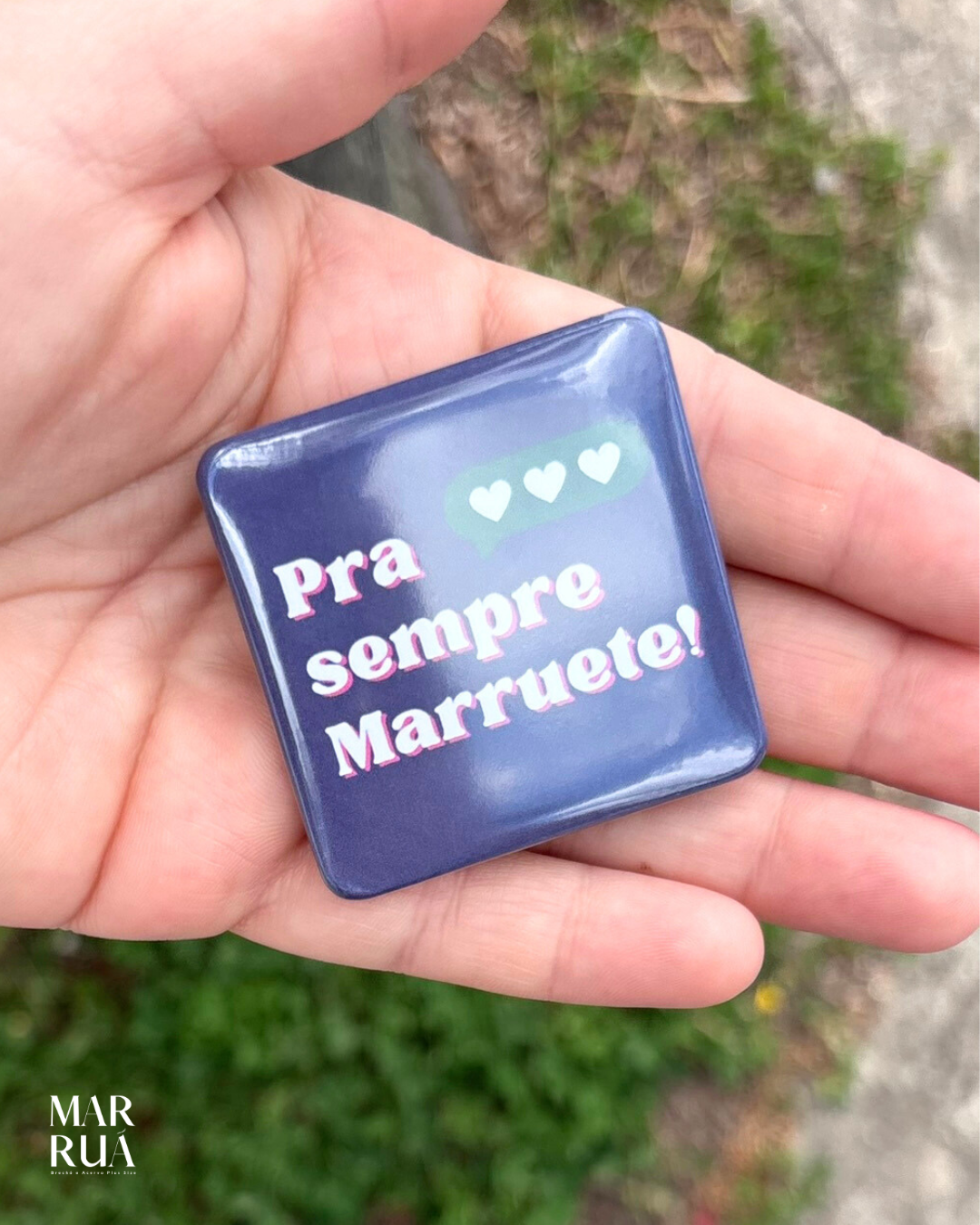 Botton Roxo Marruete | Quadrado - Imagem 2