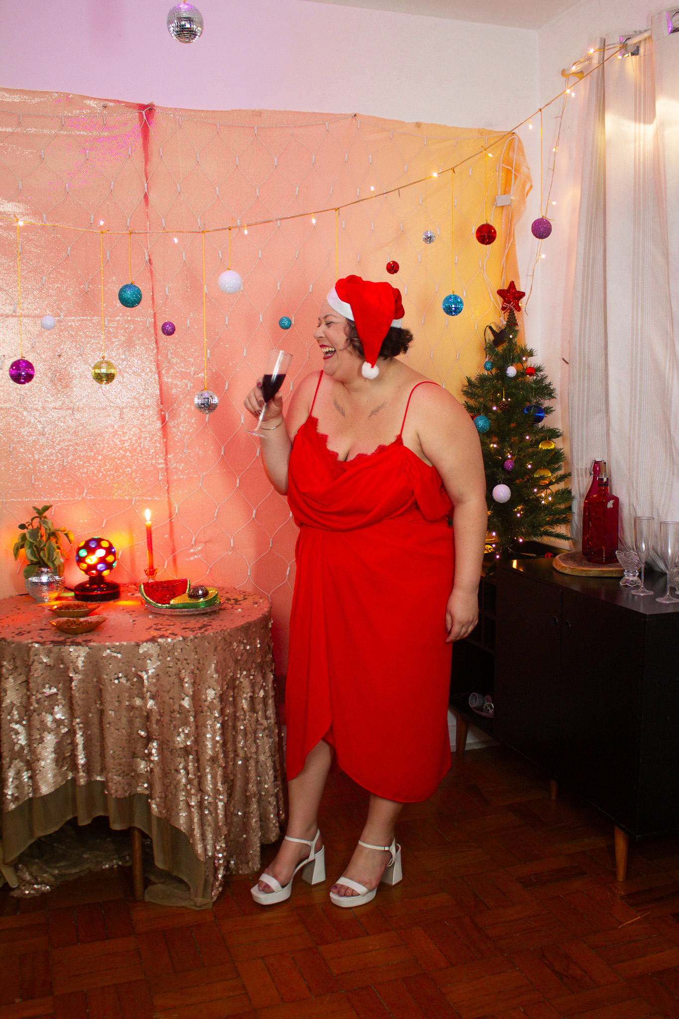 Vestido Vermelho Renda | EXG - Imagem 3