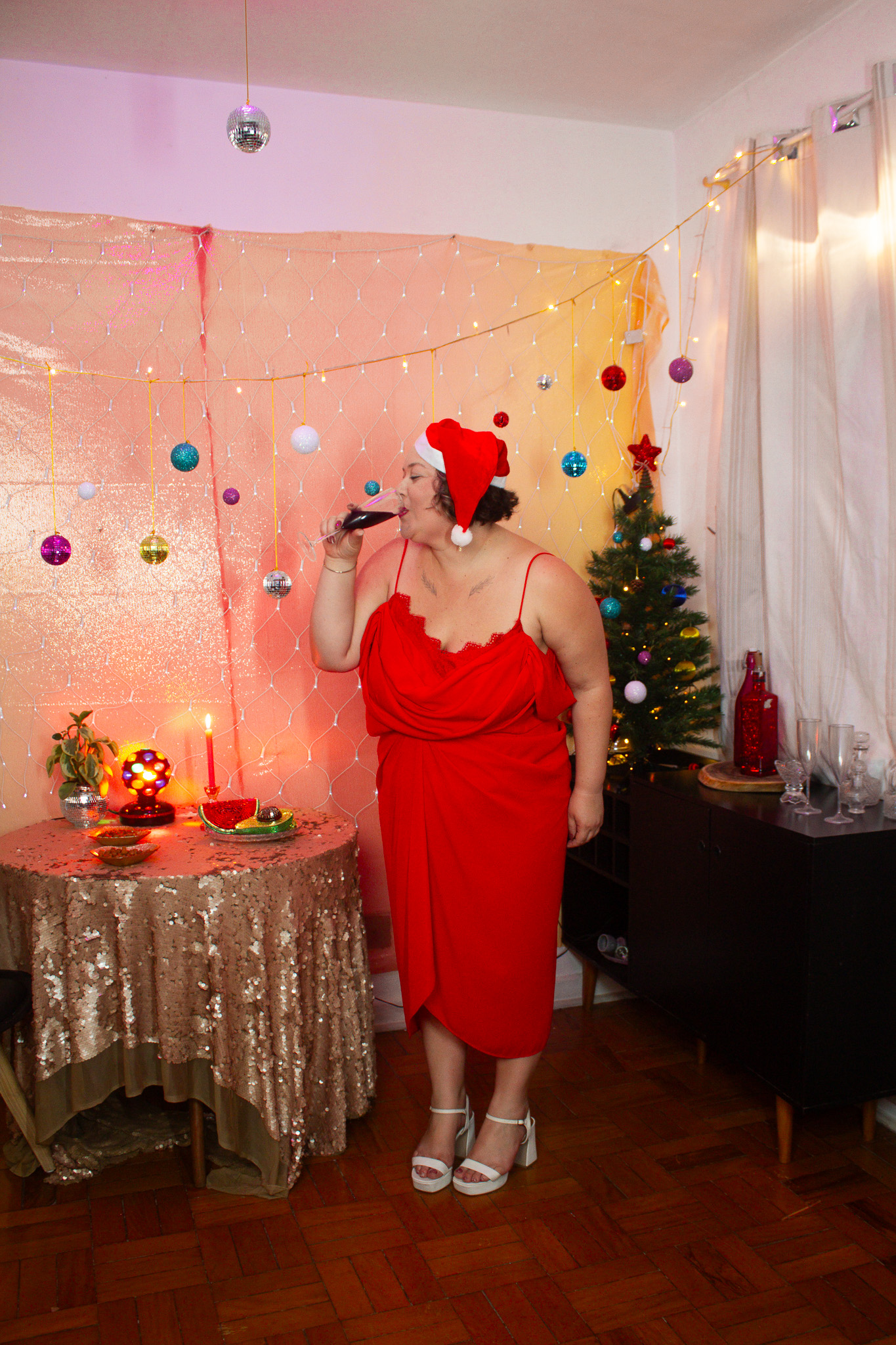 Vestido Vermelho Renda | EXG - Imagem 4