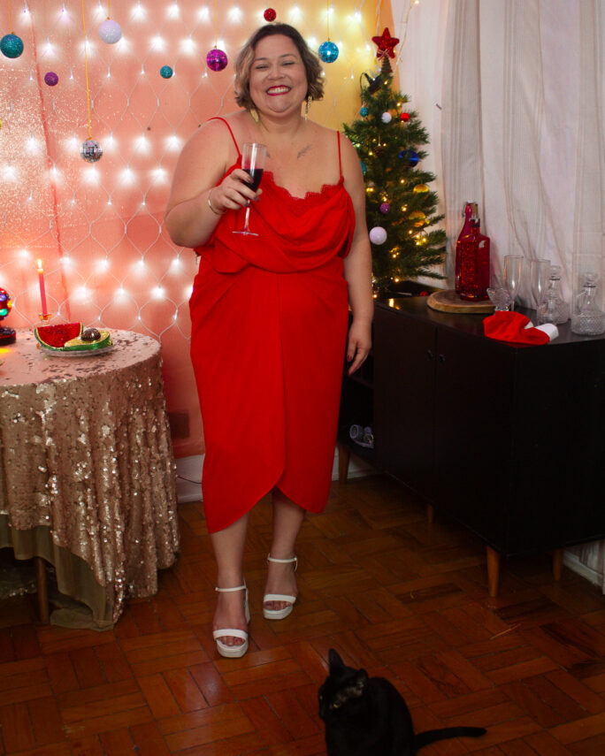 Vestido Vermelho Renda | EXG