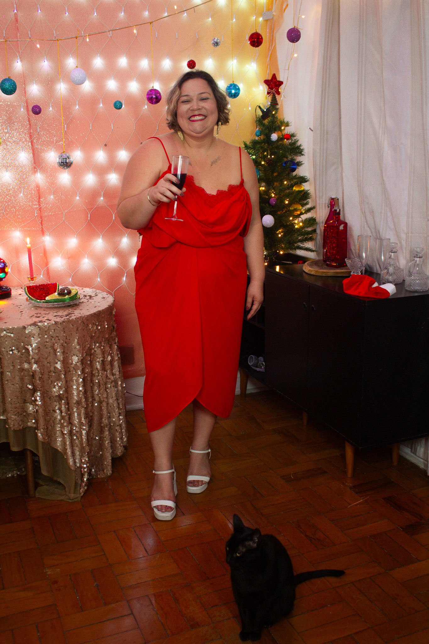 Vestido Vermelho Renda | EXG