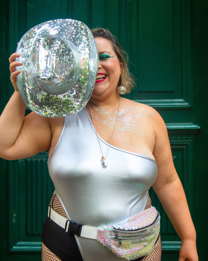 Chapéu Espelhada Prateado