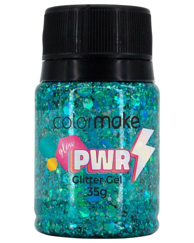 Glitter Gel Verde PWR Color Make