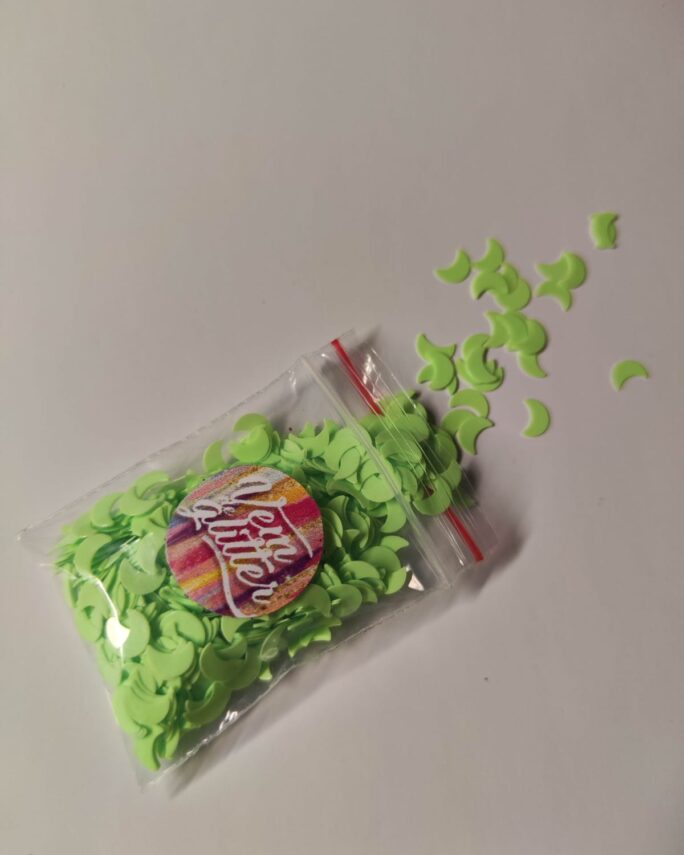 Glitter Mini Lua Verde